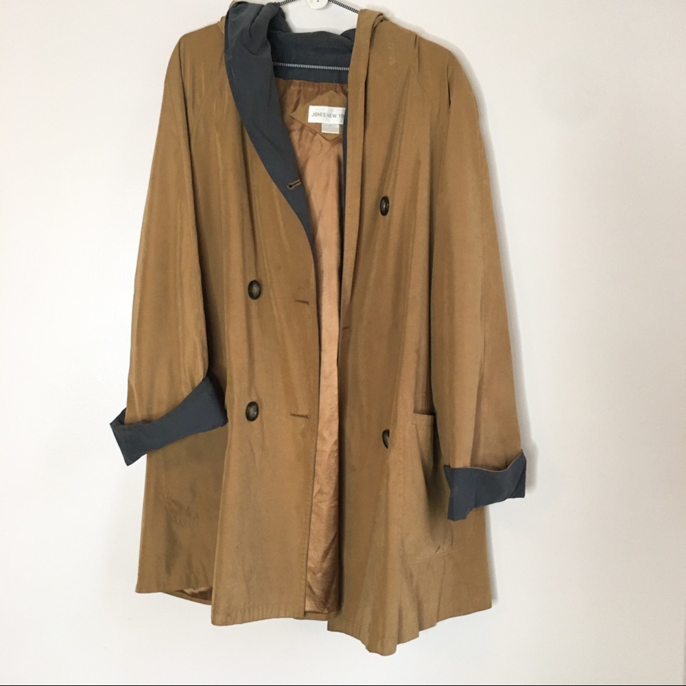 Oversized Vintage Button Jacket Brown Size Medium